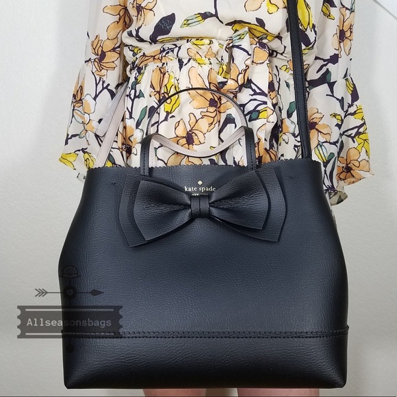 NWT kate spade NY Small GIORGIA crossbody black - Picture 2 of 8